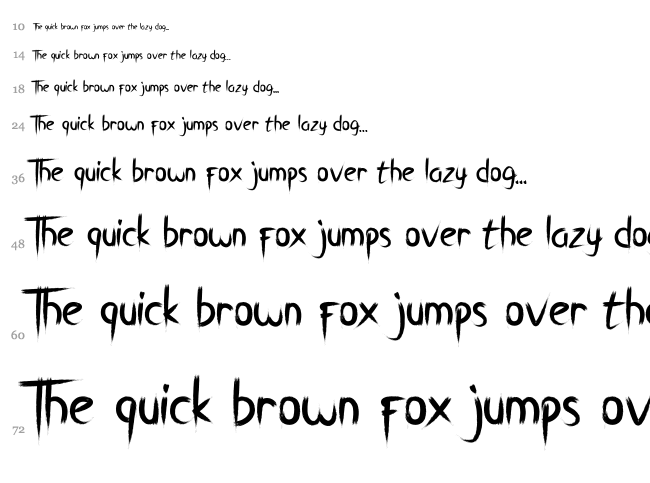 Breathe Karma font waterfall